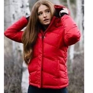 Zyia Active Sierra Red Expedition Puffer Coat Quilted Warm Women's XS Ski Jacket